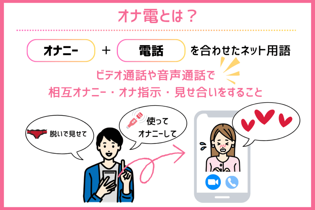 オナ電とは「オナニー」「電話」を合わせたネット用語